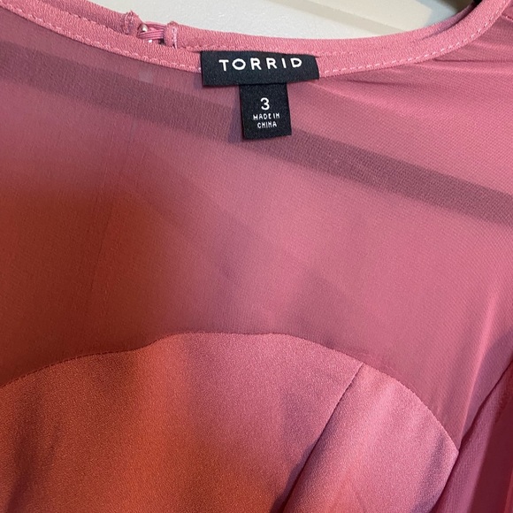 Pink peplum blouse - Picture 4 of 4